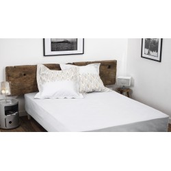 Drap housse uni en coton 57...