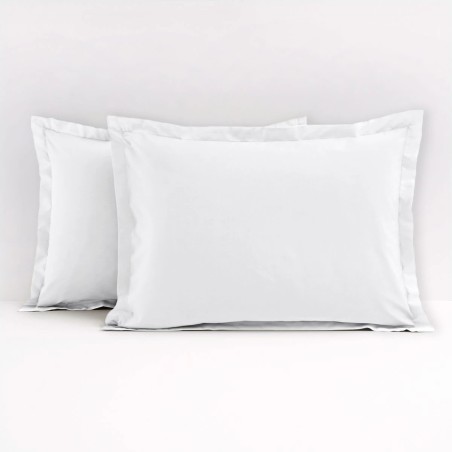 Taies rectangulaires en percale de coton (Lot de 2) -LA BEGUINE -