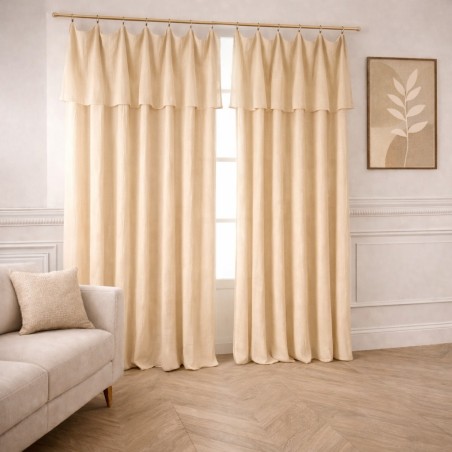 Rideaux en Gaze de Coton Blanc – Voilage Léger pour Salon & Chambre